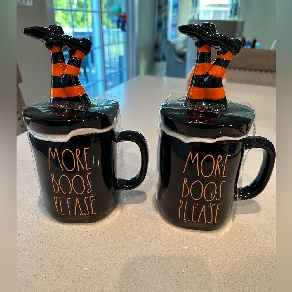 New Rae dunn more boos please mug with topper